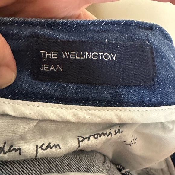 Boden Denim The Wellington Straight Leg Jeans Blue Size 14 Dark Wash - Picture 3 of 5